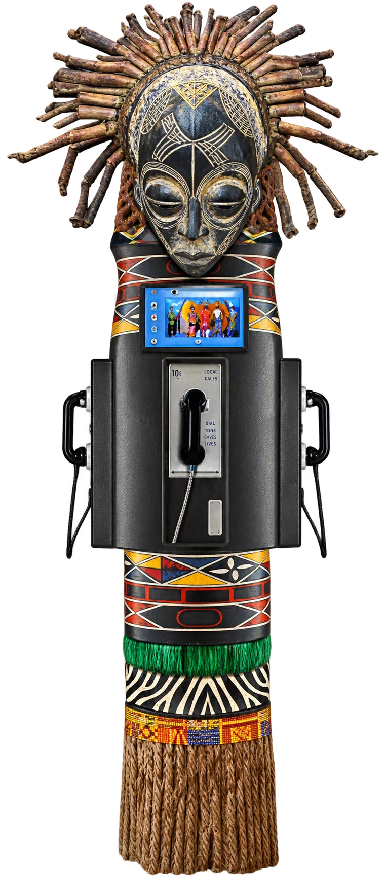 Leimert Phone Company sculptural telephone totem